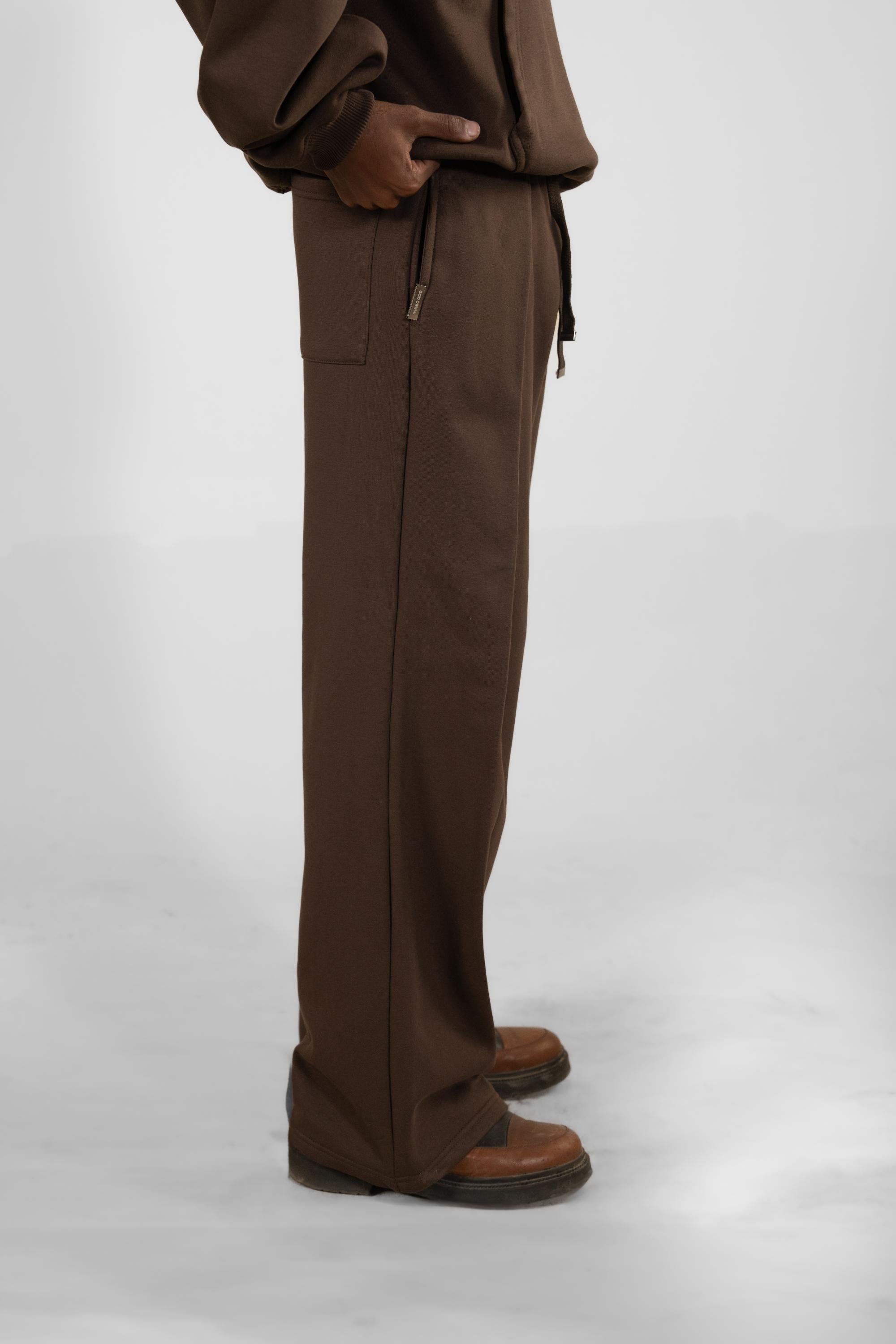 COLUMN TROUSER (BROWN)