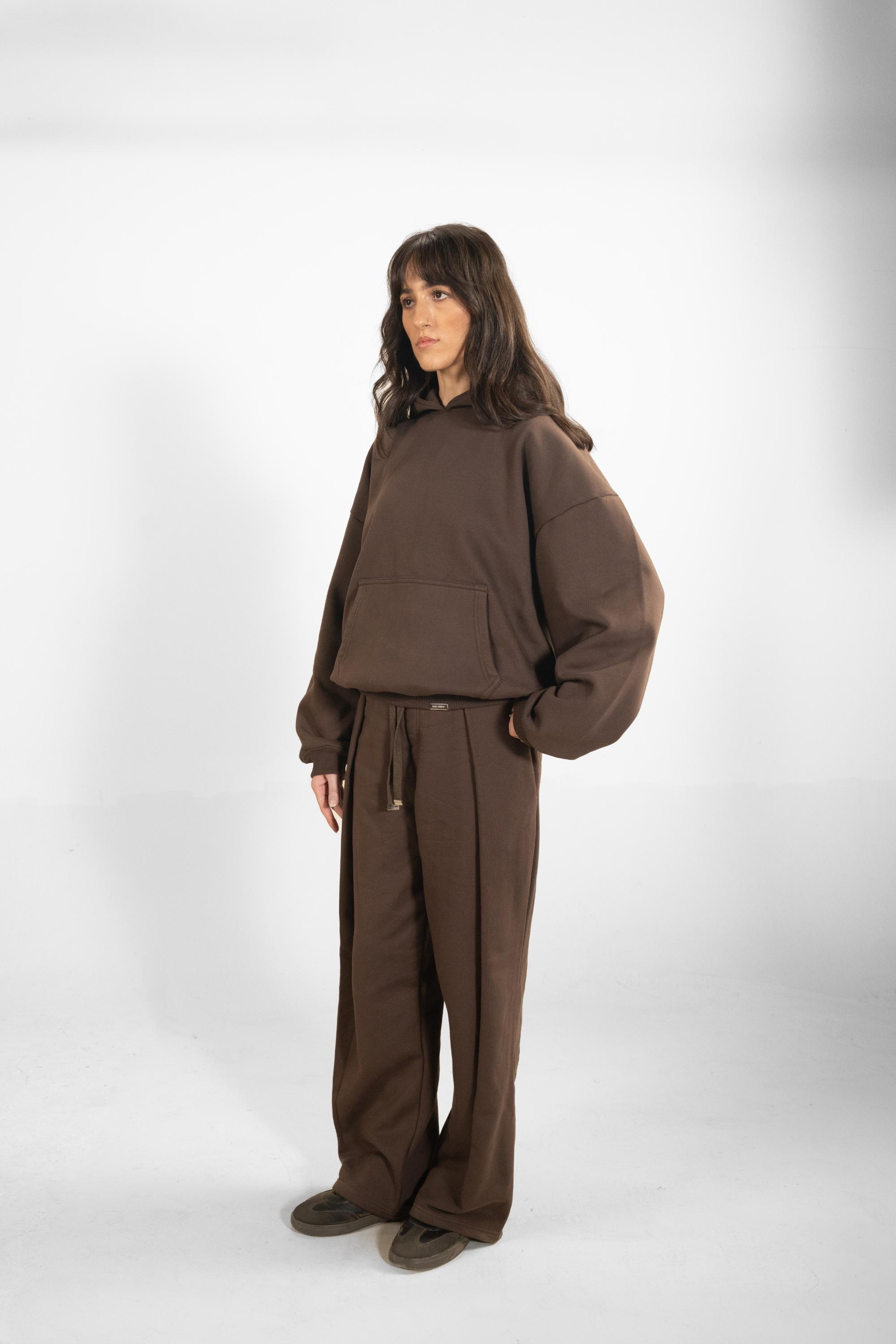 COLUMN TROUSER (BROWN)