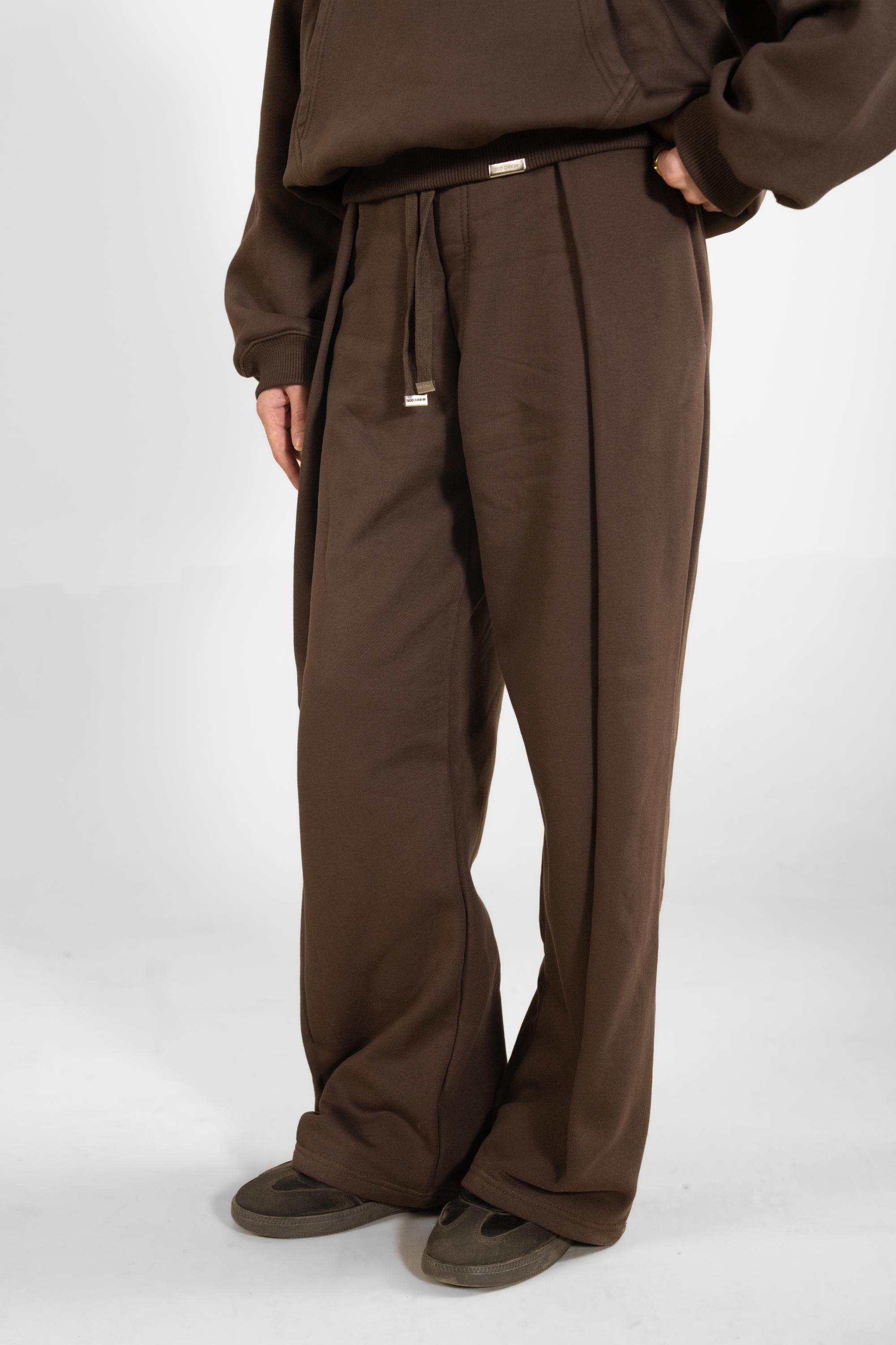 COLUMN TROUSER (BROWN)
