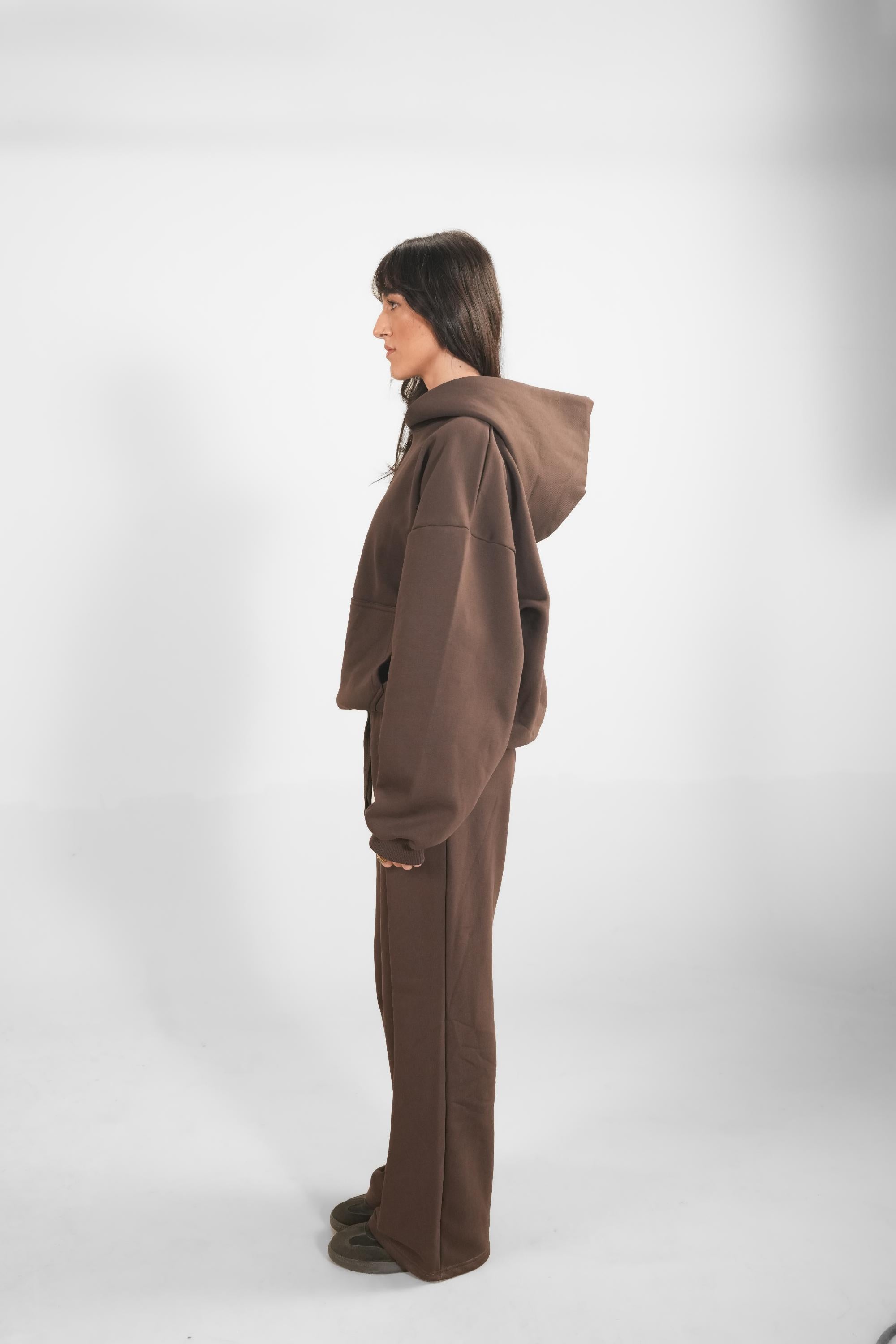 COLUMN TROUSER (BROWN)
